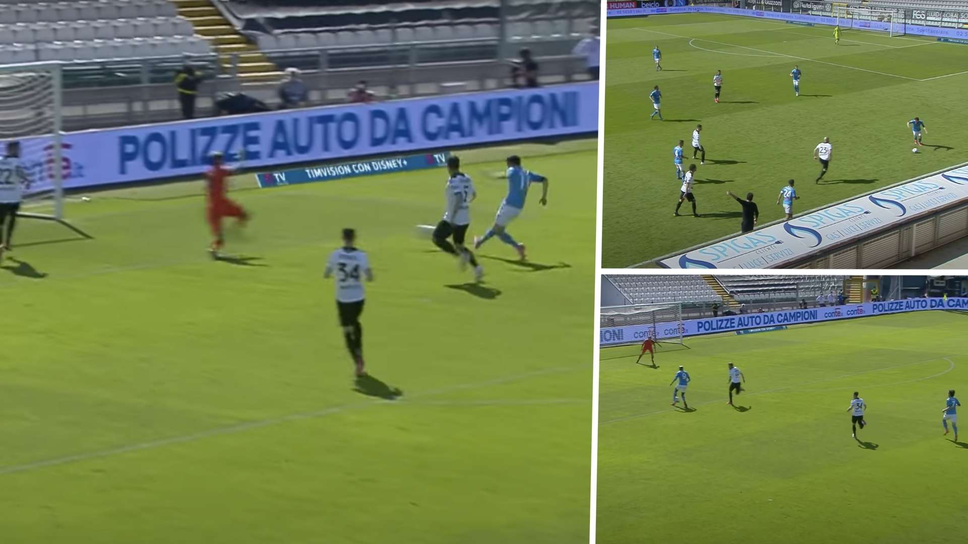 Lozano gol Napoli Spezia