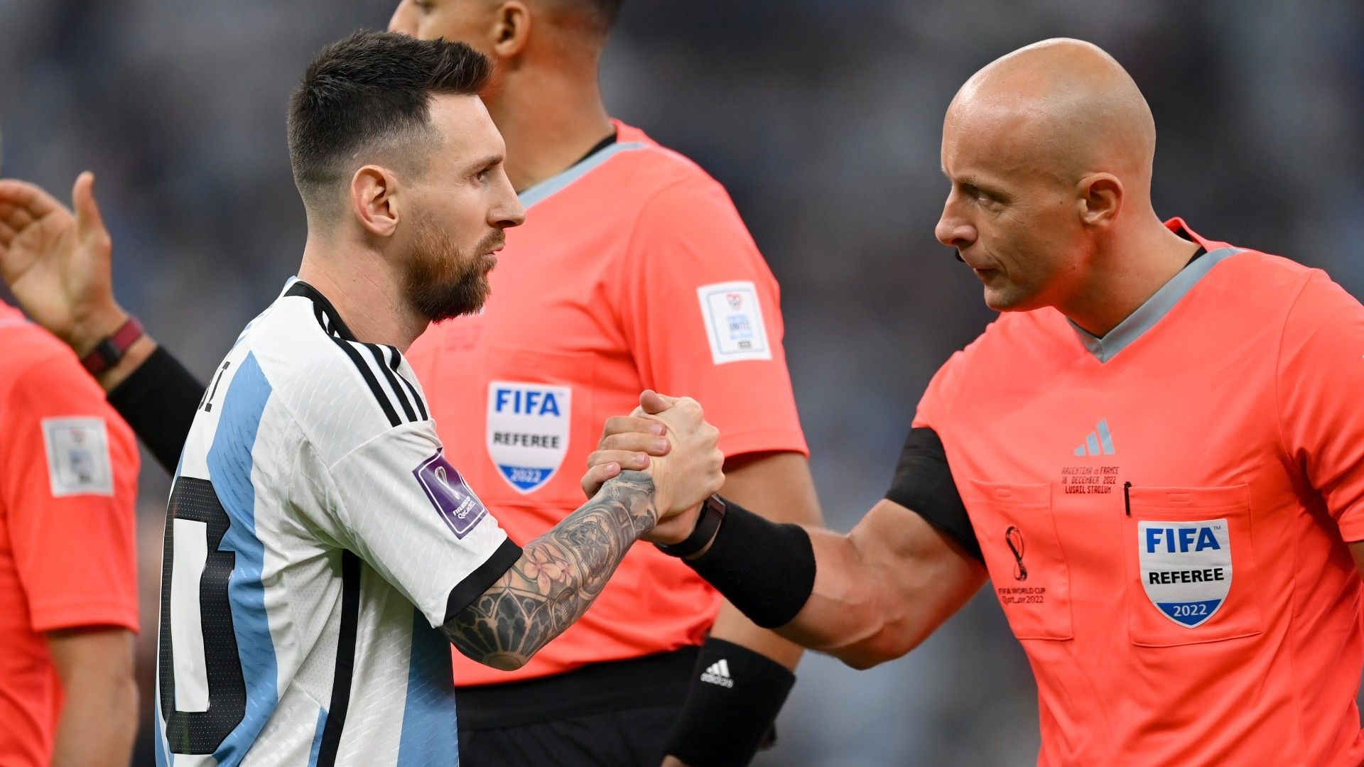 Lionel Messi Szymon Marciniak World Cup final