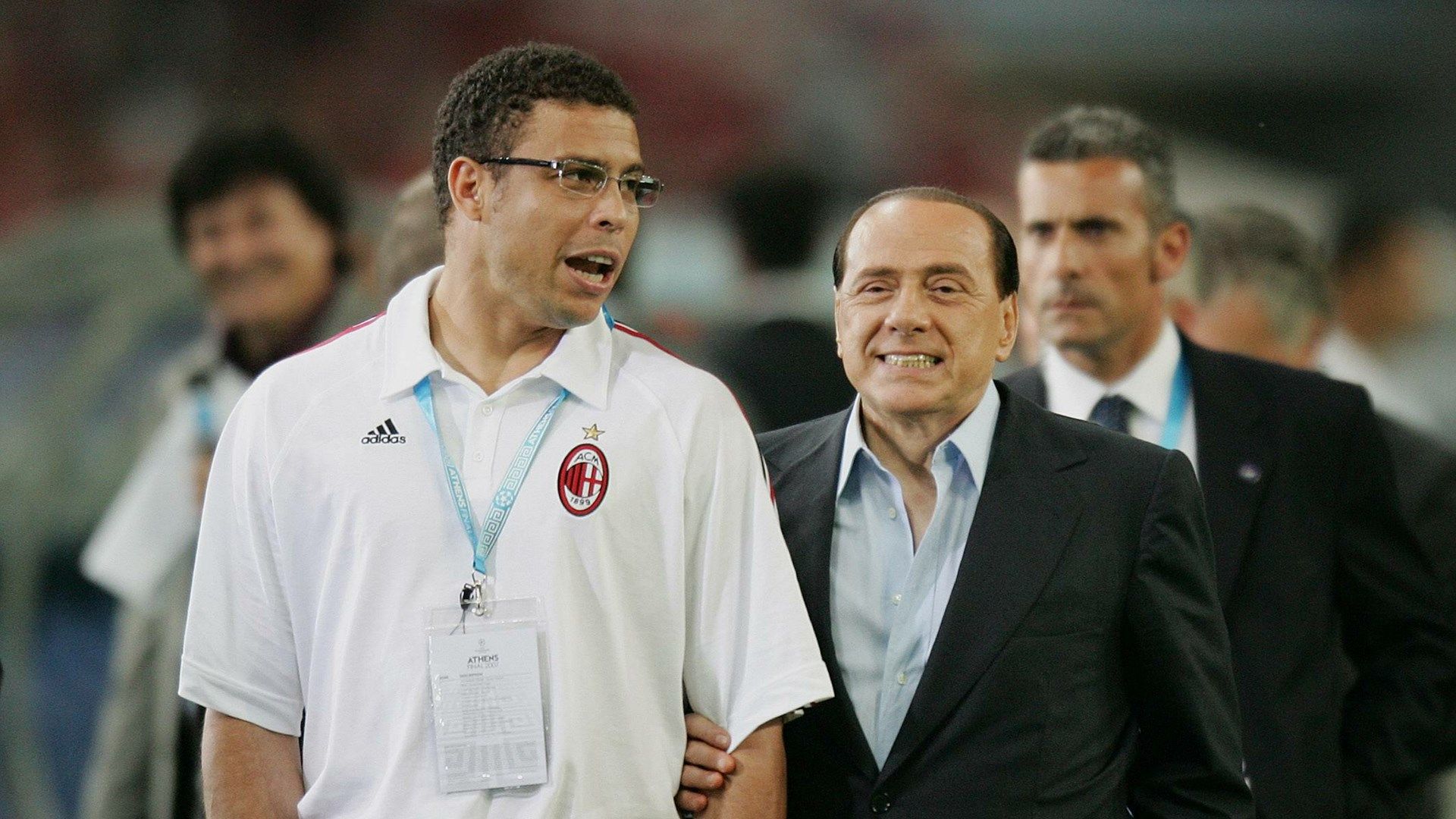 ONLY GERMANY Ronaldo Silvio Berlusconi Milan 2007