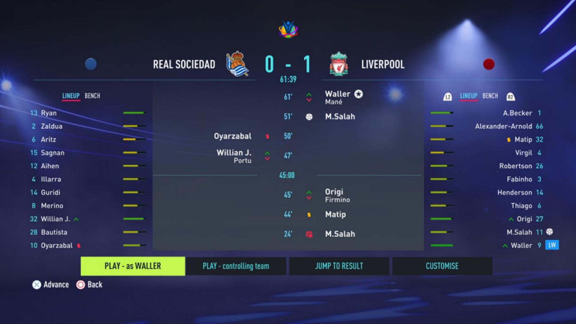 FIFA 22 Career Mode Karrieremodus Einwechslung