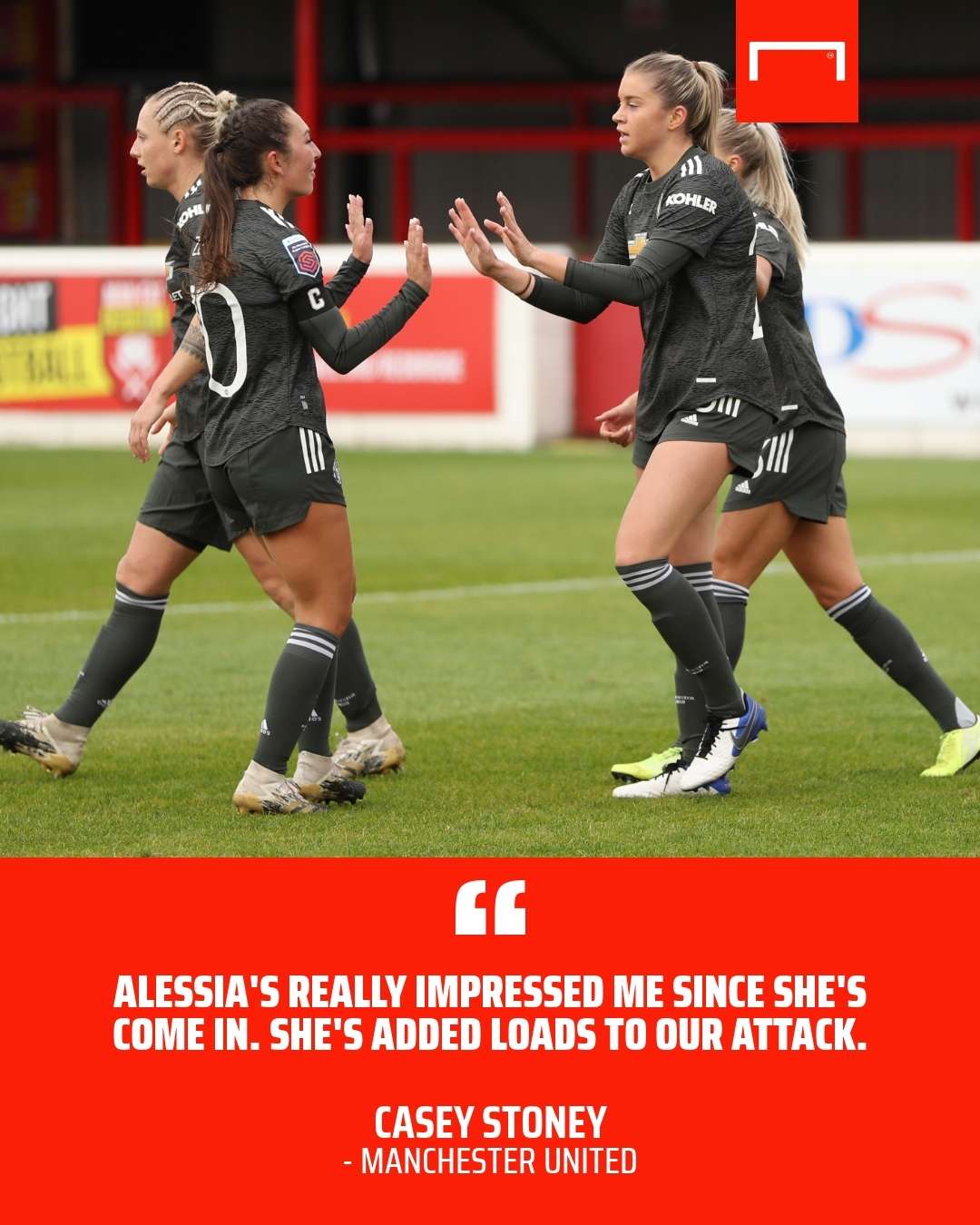 Alessia Russo Casey Stoney quote 4:5 PS