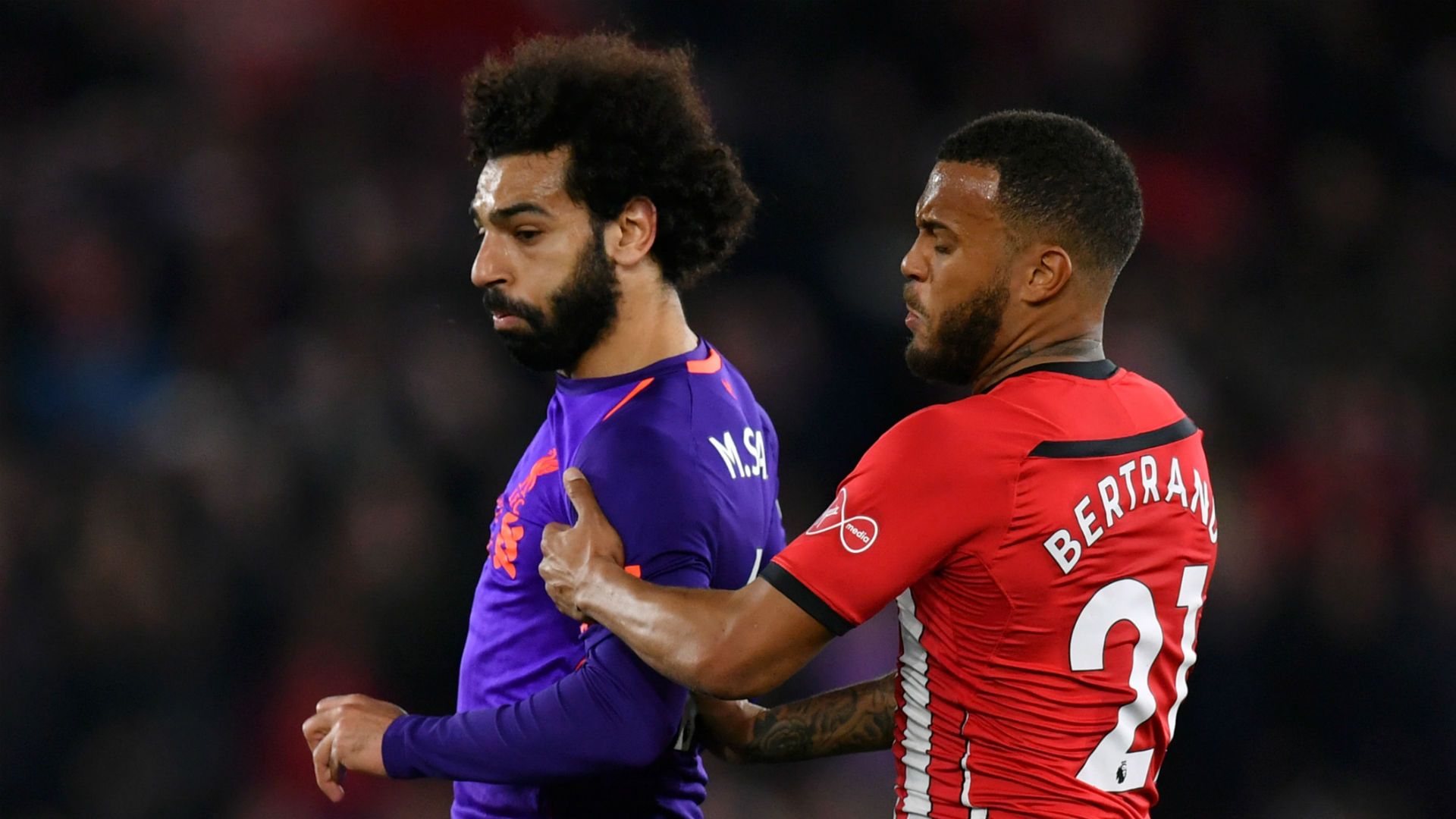 Mohamed Salah Ryan Bertrand Liverpool Southampton