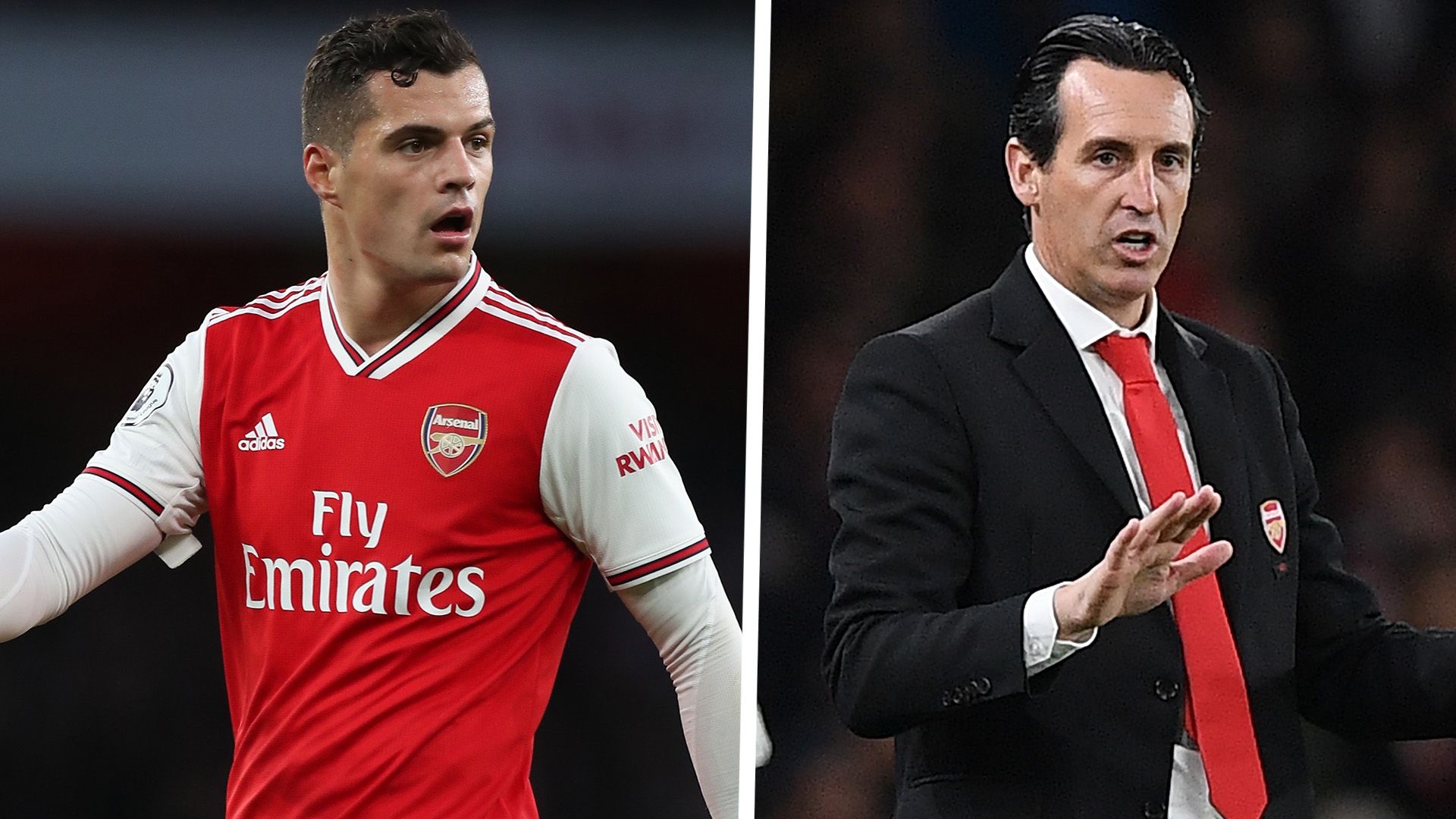 Granit Xhaka Unai Emery Arsenal