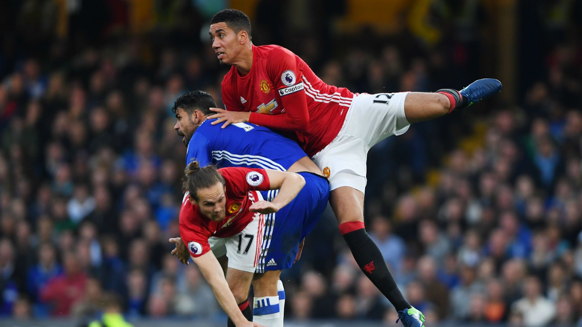 Chris Smalling Premier League Chelsea v Manchester United 231016