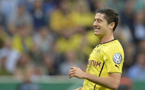 Robert Lewandowski, Borussia Dortmund, DFB-Pokal vs 1860 Munich, 09/24/13