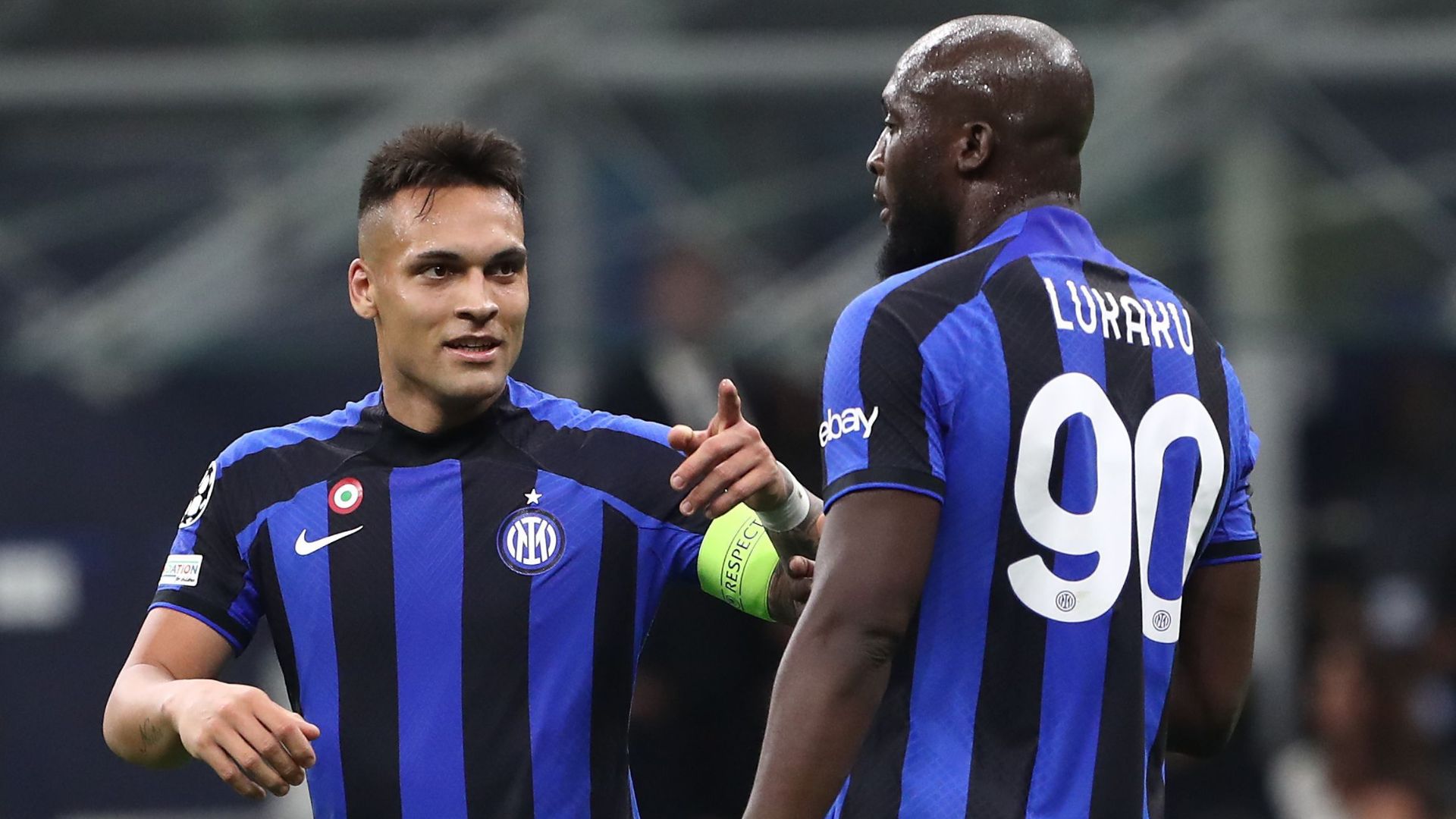 Lukaku y Lautaro, durante un partido 