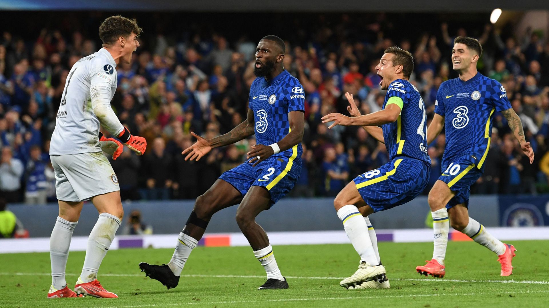 Chelsea Kepa Rüdiger Azpilicueta Pulisic UEFA Super Cup Villarreal 110821