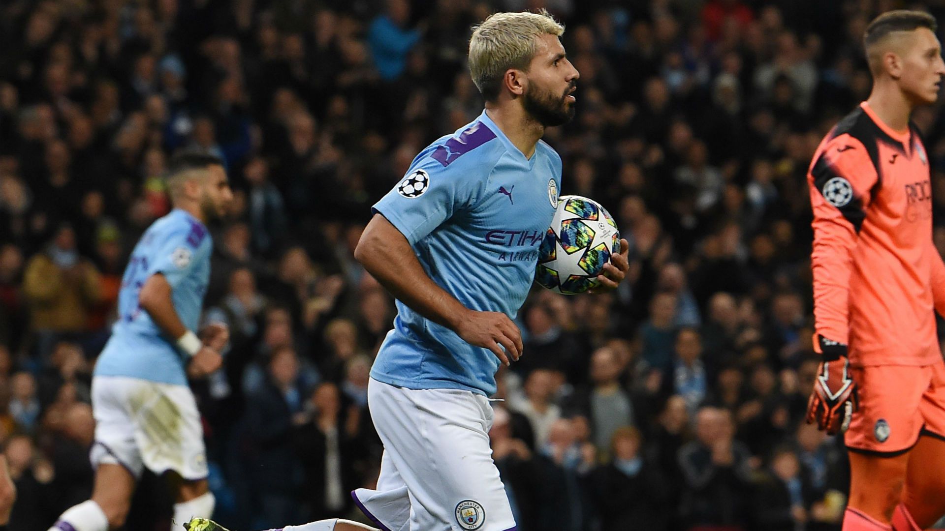 Aguero Manchester City Atalanta Champions League