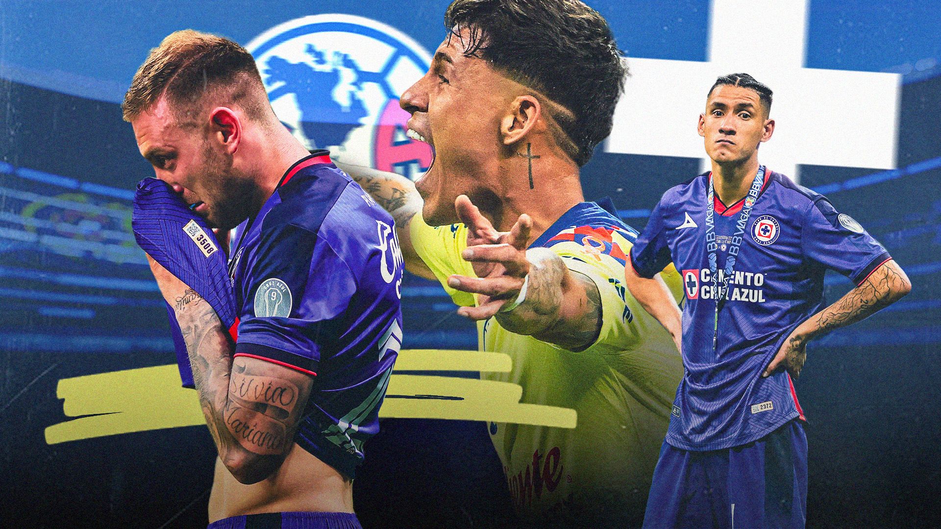 Cruz Azul derrotas América GFX portada
