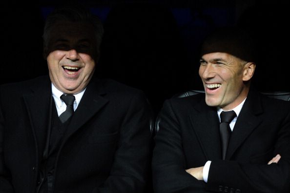 Carlo Ancelotti and Zinedine Zidane