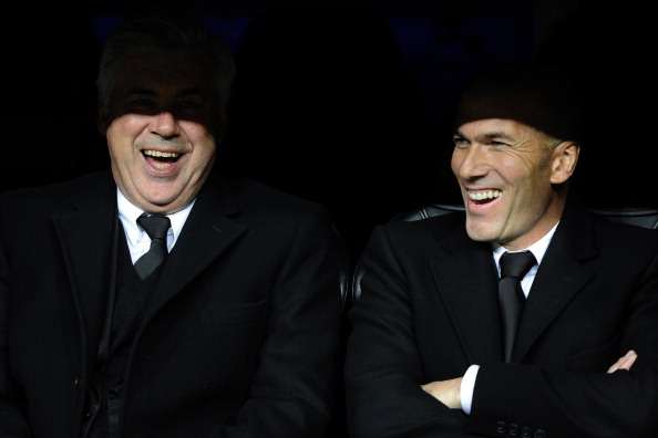 Carlo Ancelotti and Zinedine Zidane