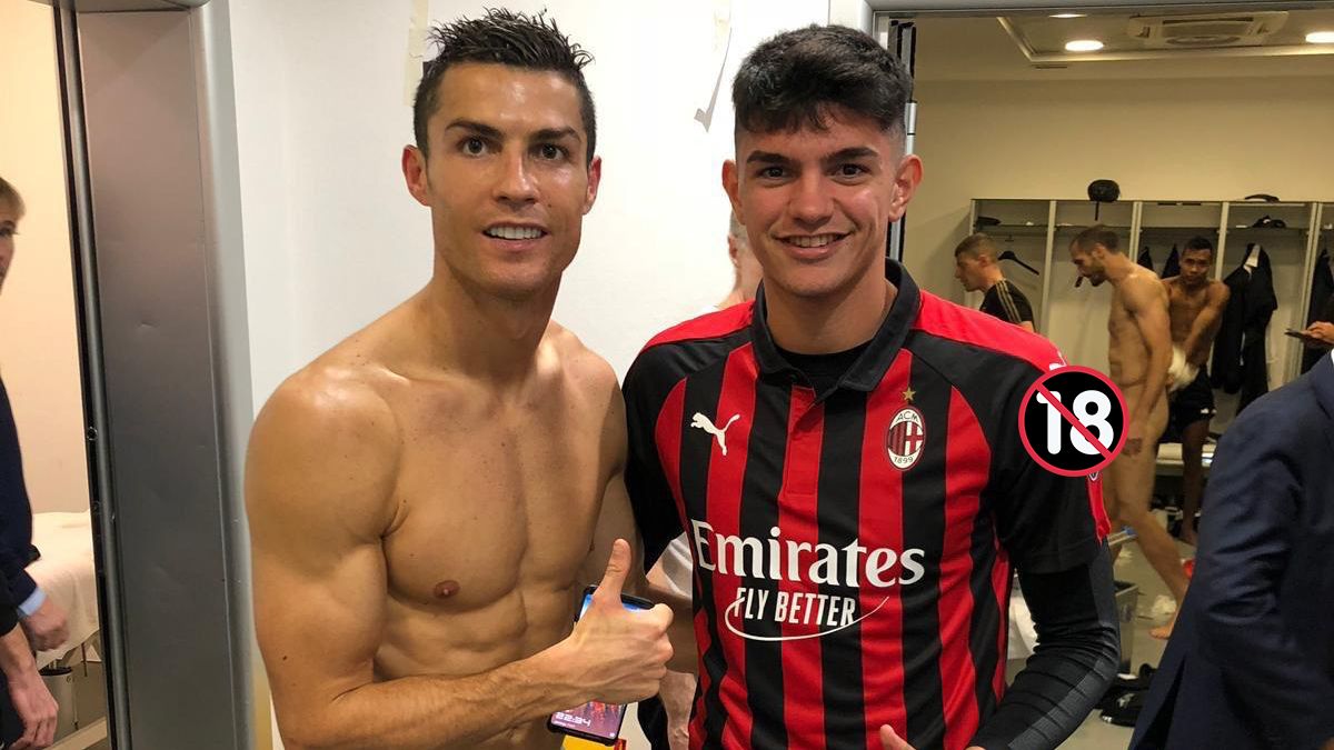 Bellanova con Cristiano Ronaldo