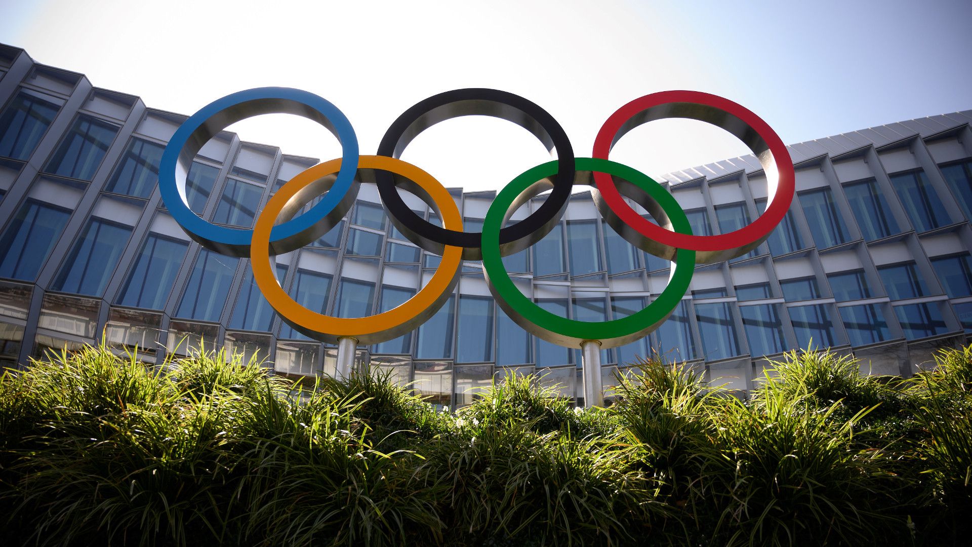 Olympischen Ringe Gebäude