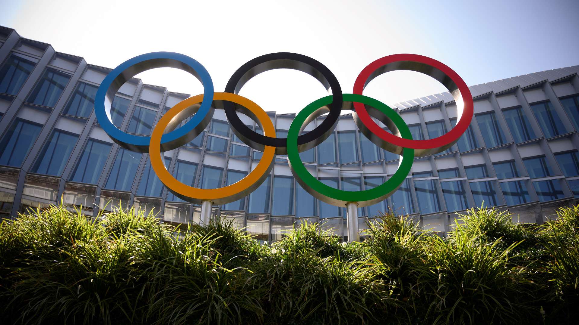 Olympischen Ringe Gebäude