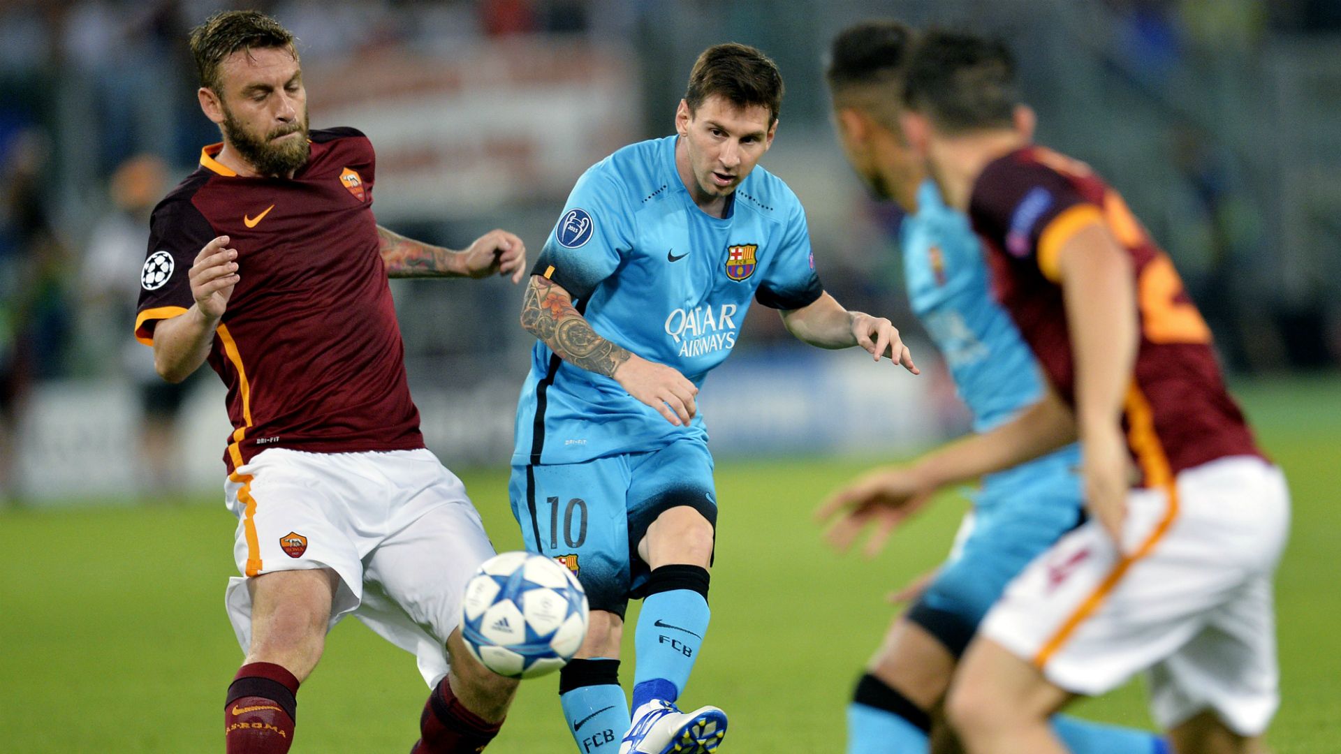 Lionel Messi Roma Barcelona Champions League 16052015