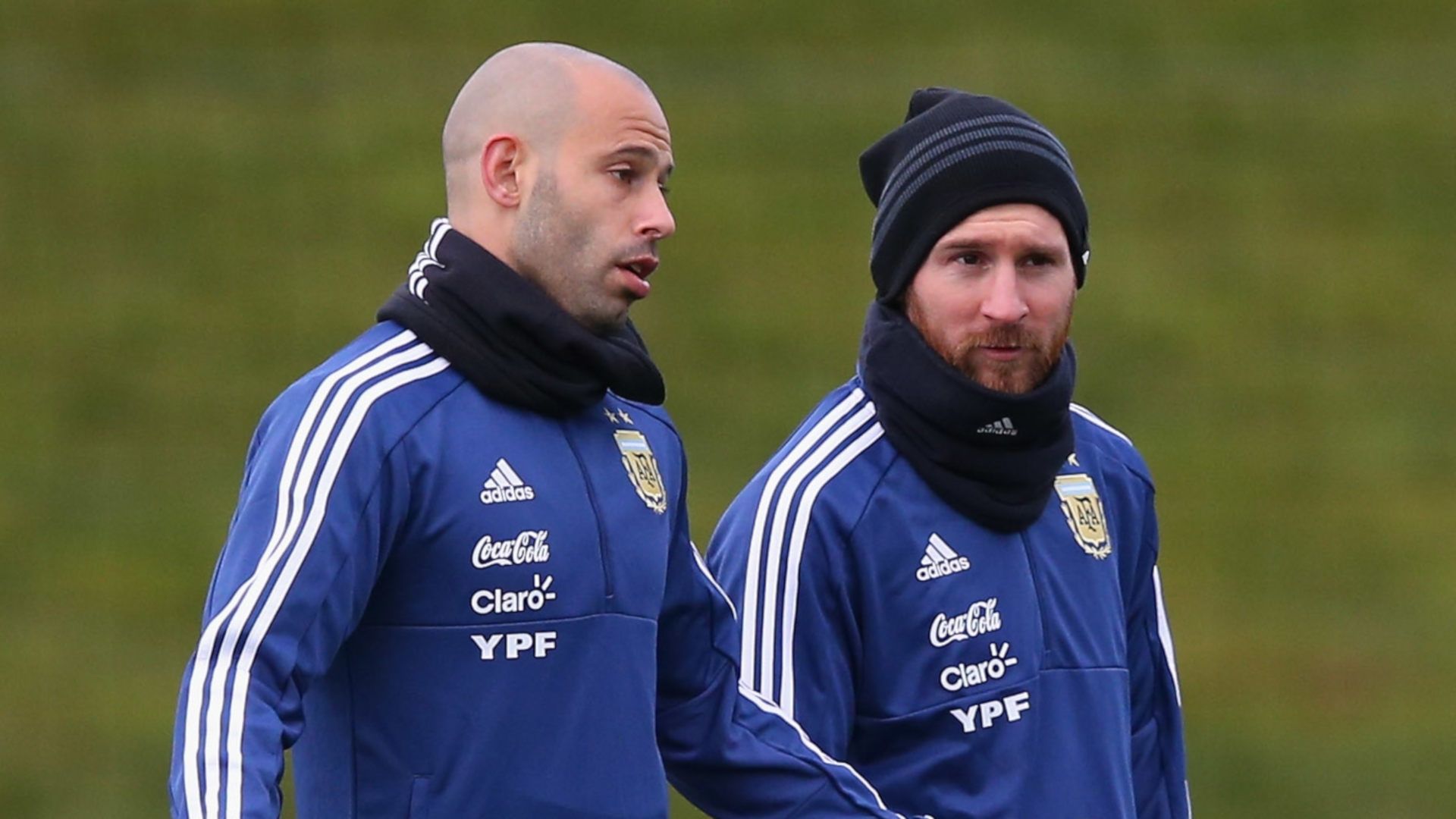 Messi Mascherano treino Argentina 20032018