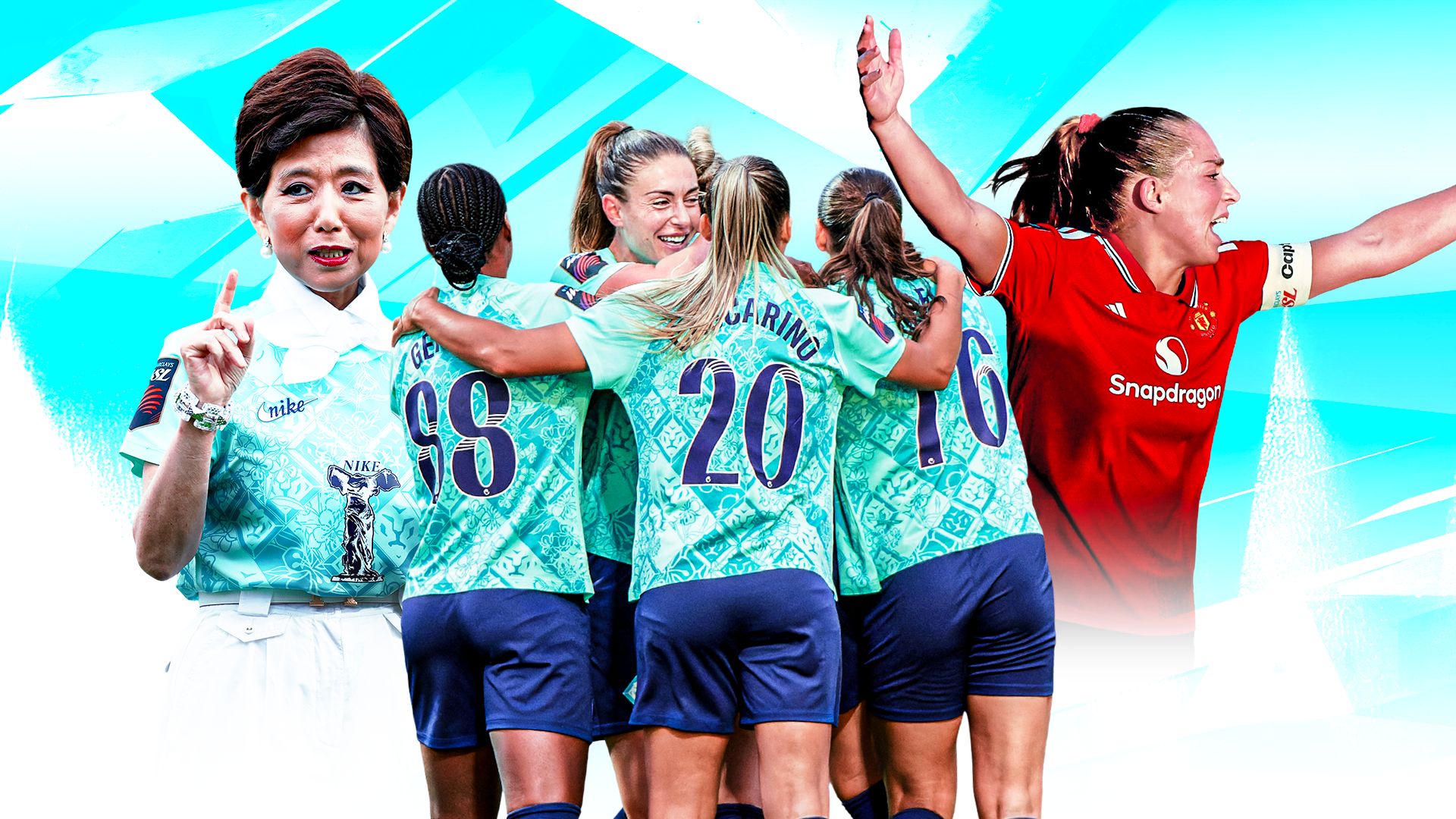 London City Lionesses Man Utd WSL GFX