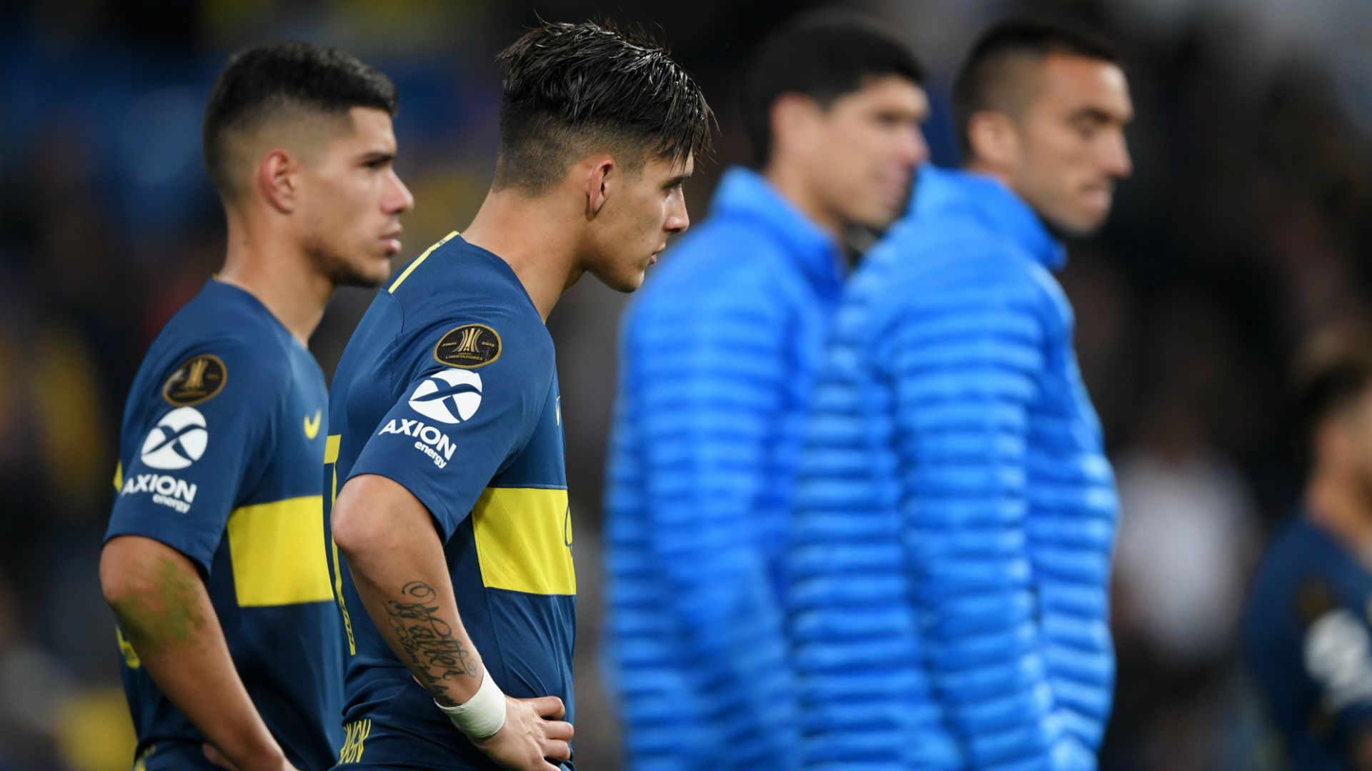 jugadores Boca Juniors River Plate Libertadores 09122018