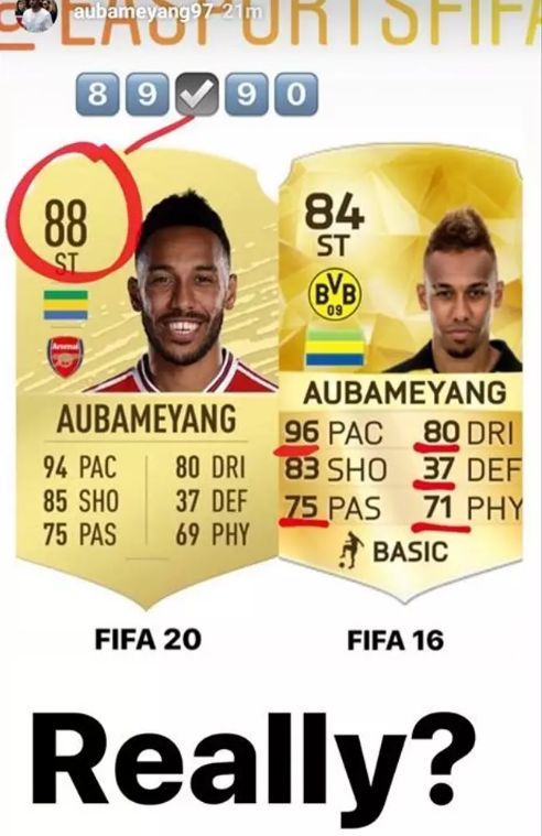 Auba FIFA Insta