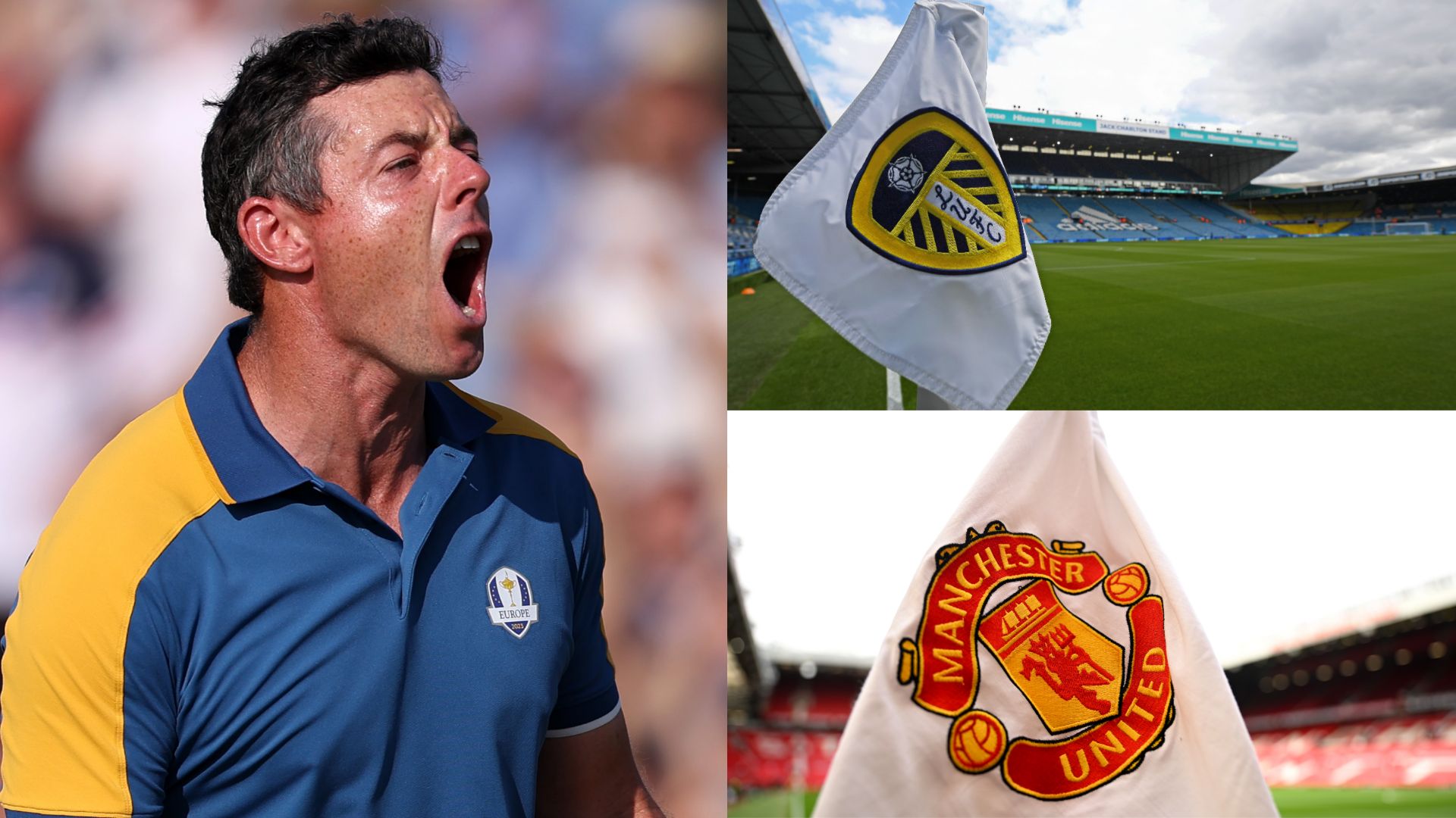 Rory McIlroy Leeds Manchester United