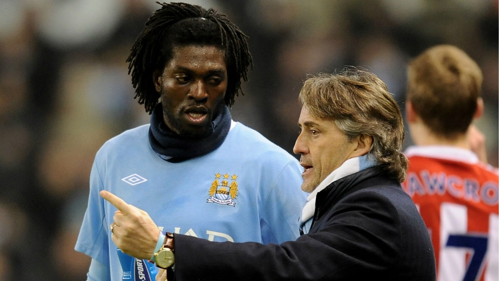Adebayor, Mancini - Manchester City