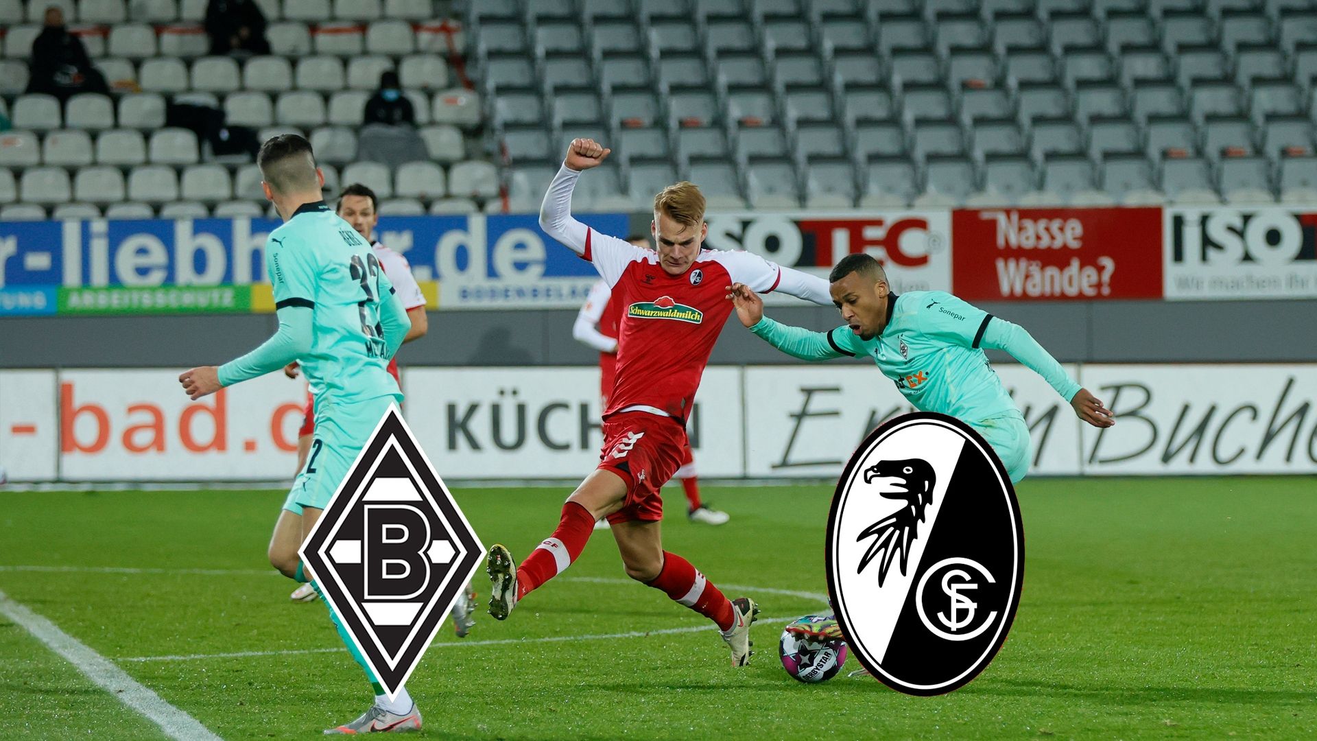 Borussia Mönchengladbach SC Freiburg Bundesliga 2021 TV LIVE-STREAM GFX
