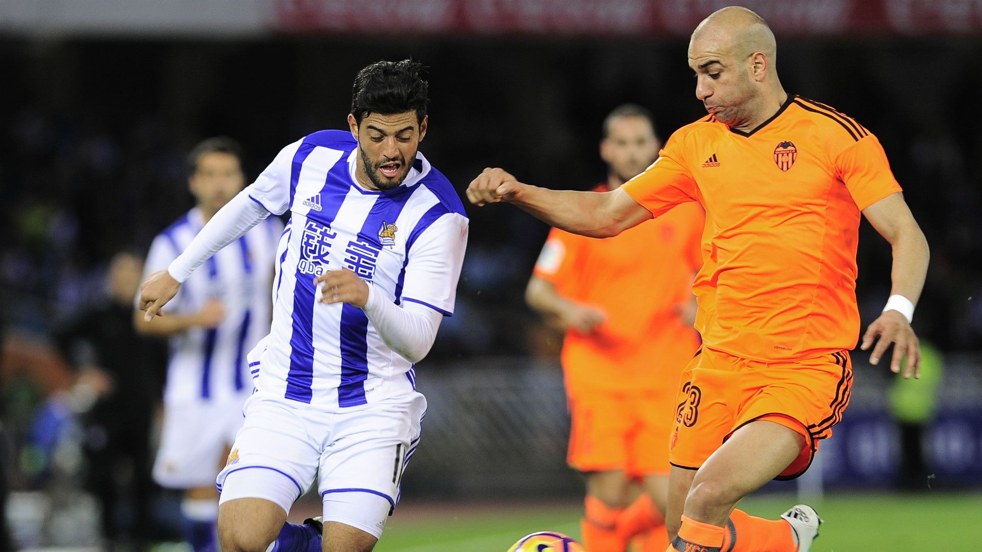 Carlos Vela Abdennour Real Sociedad Valencia LaLiga Santander