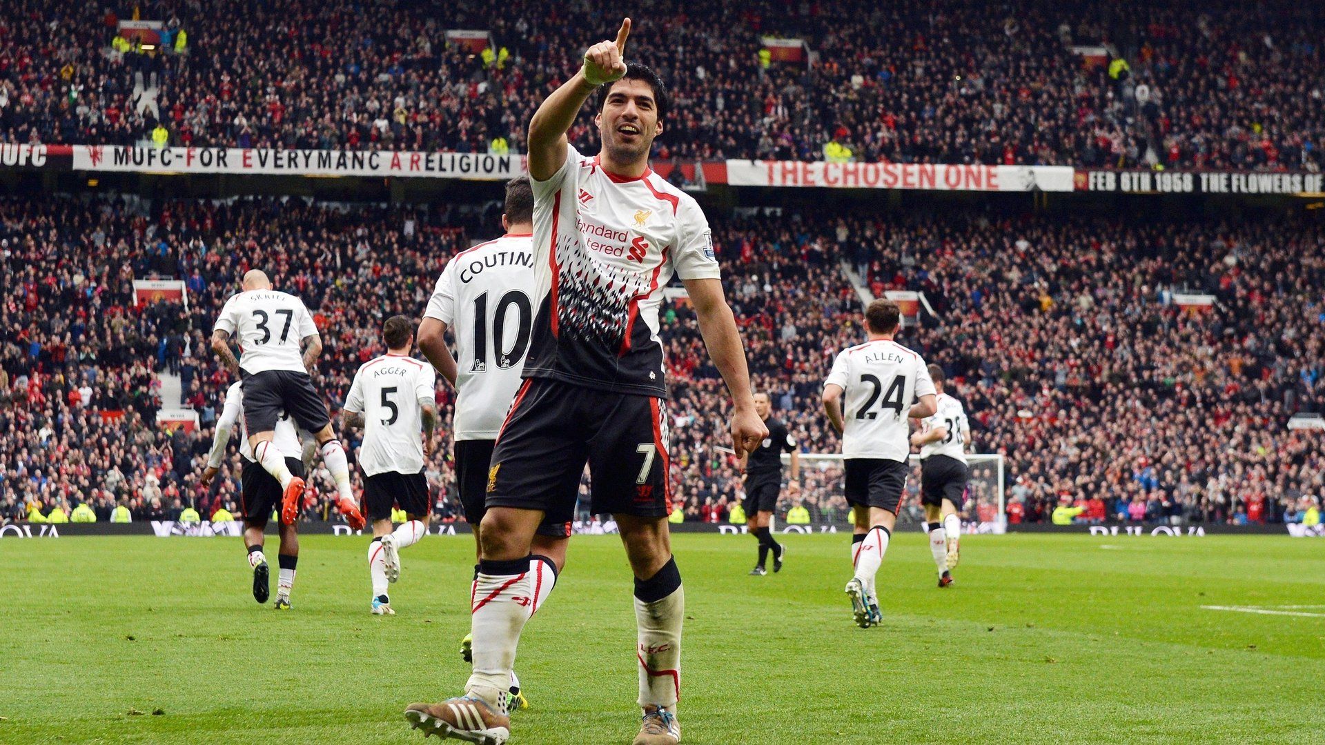 Luis Suarez Liverpool Manchester United Premier League 2013-14