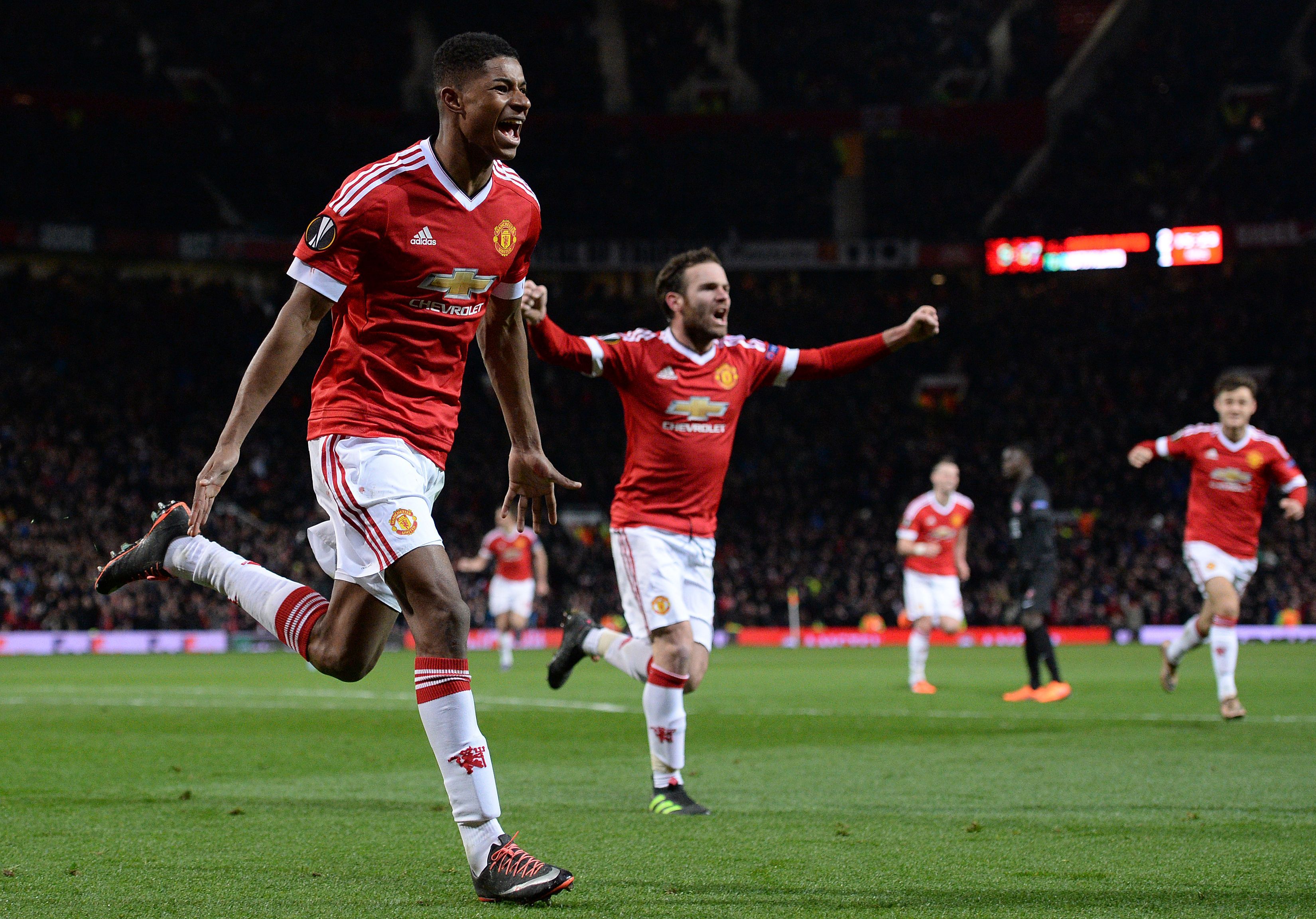 Marcus Rashford Manchester United FC Midtjylland Europa League