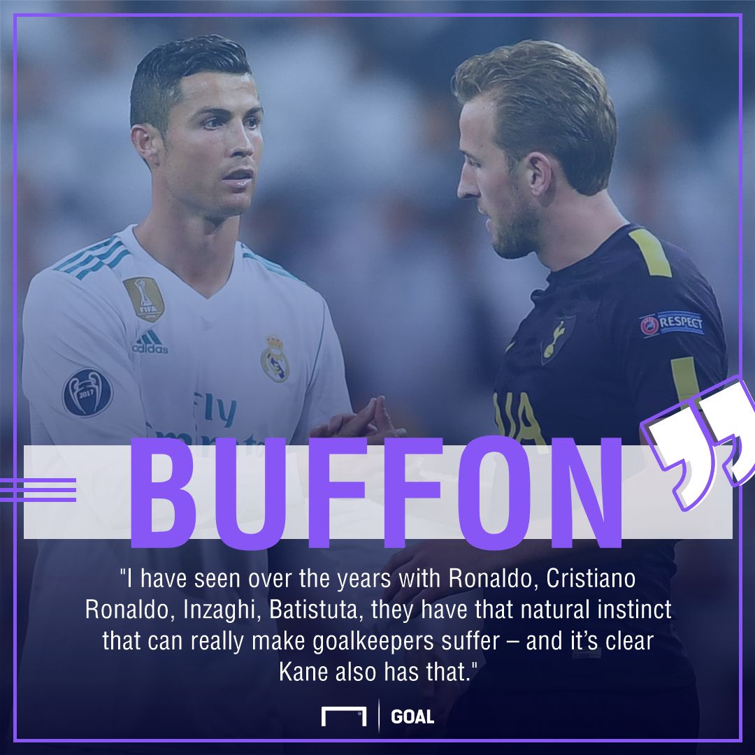 Gianluigi Buffon top strikers Cristiano Ronaldo Harry Kane