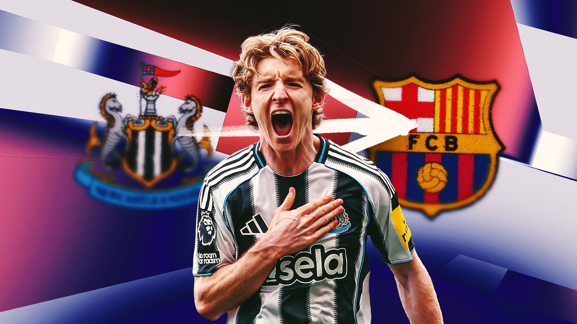 Anthony Gordon Newcastle Barcelona transfer grade GFX