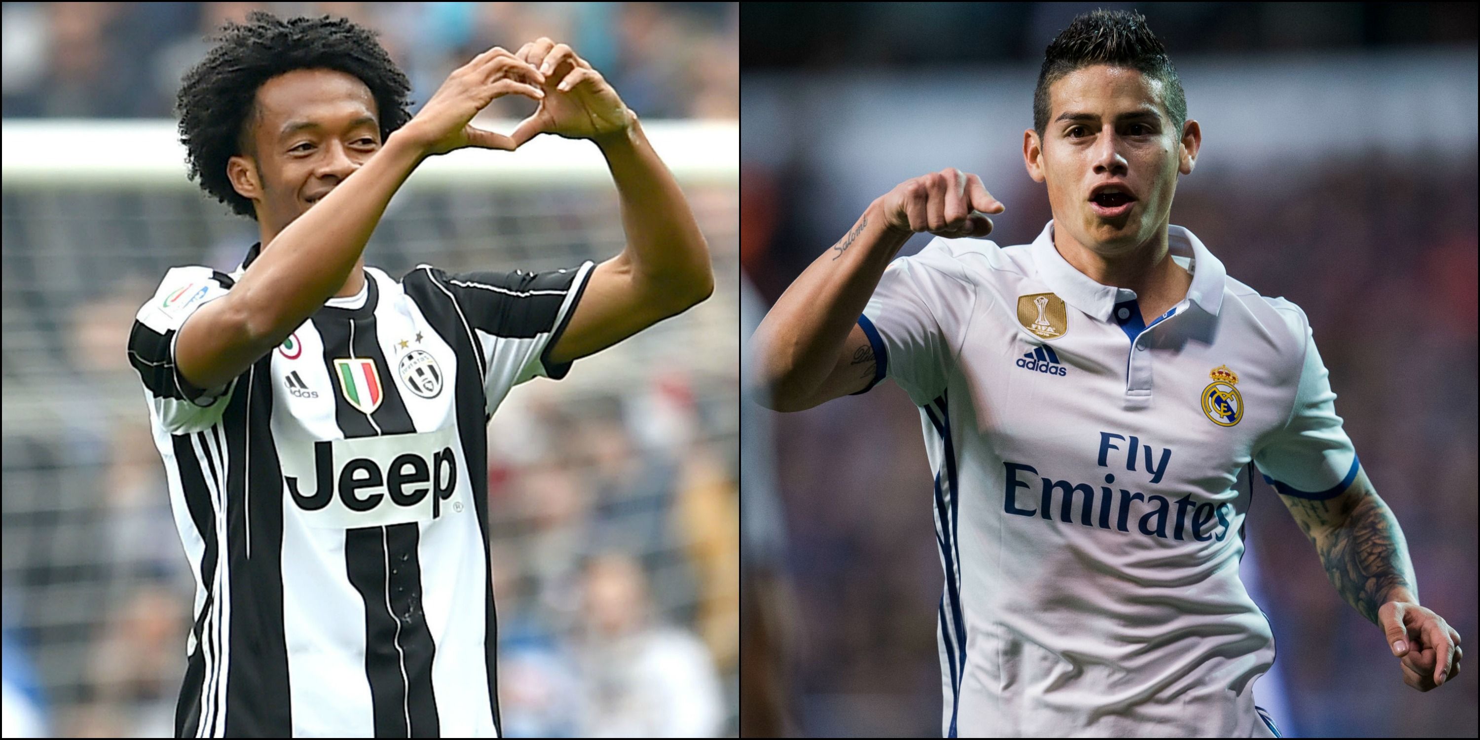 Juan Cuadrado & James Rodriguez Collage