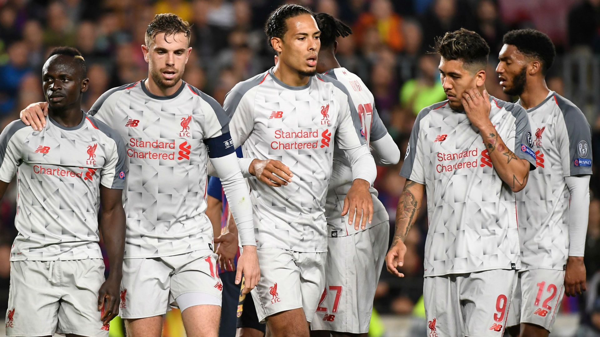 Virgil van Dijk Roberto Firmino Sadio Mane Jordan Henderson Liverpool Barcelona Champions League 2019