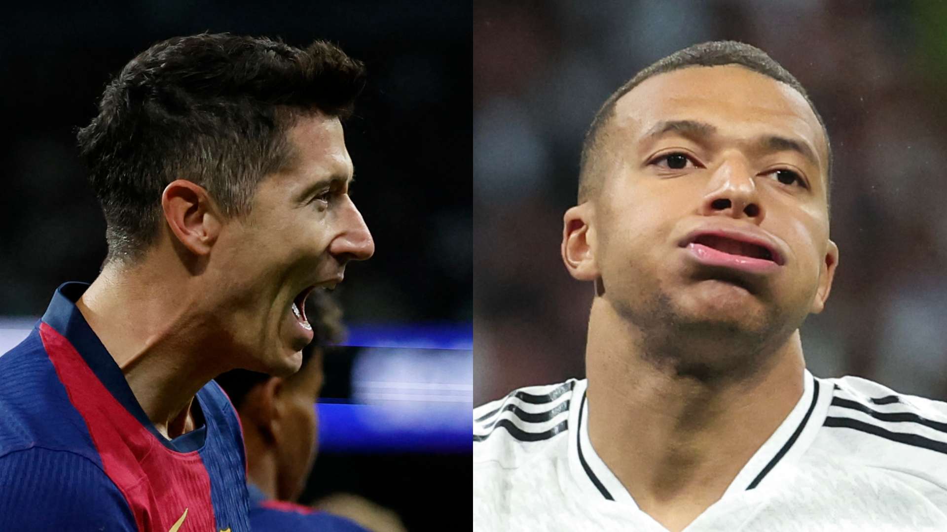 Lewandowski Mbappe split