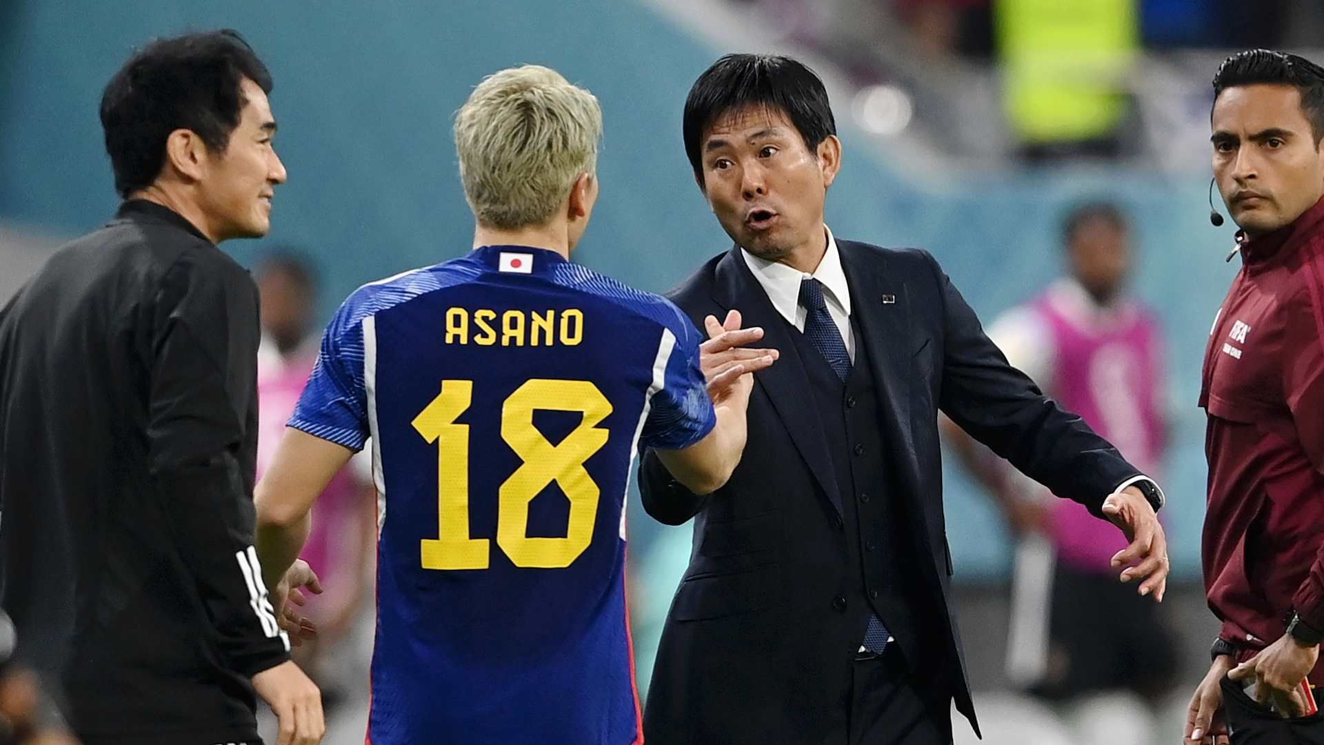 20221123 Takuma Asano Hajime Moriyasu