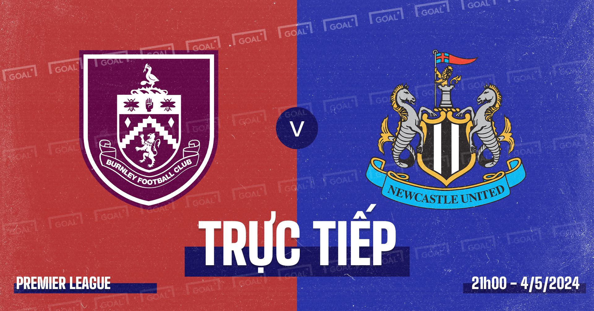 Burnley vs Newcastle Premier League 2023/24 GFX