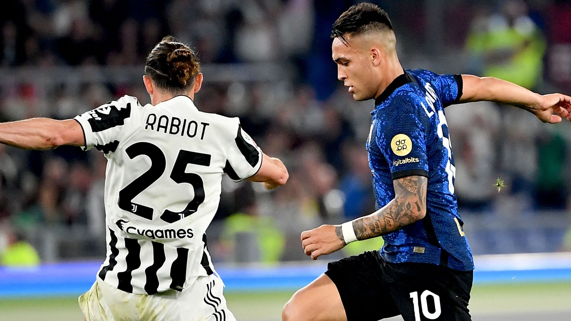 Rabiot Lautaro Martinez Juventus Inter Coppa Italia
