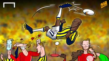 Cartoon Moussa Sow Manchester United