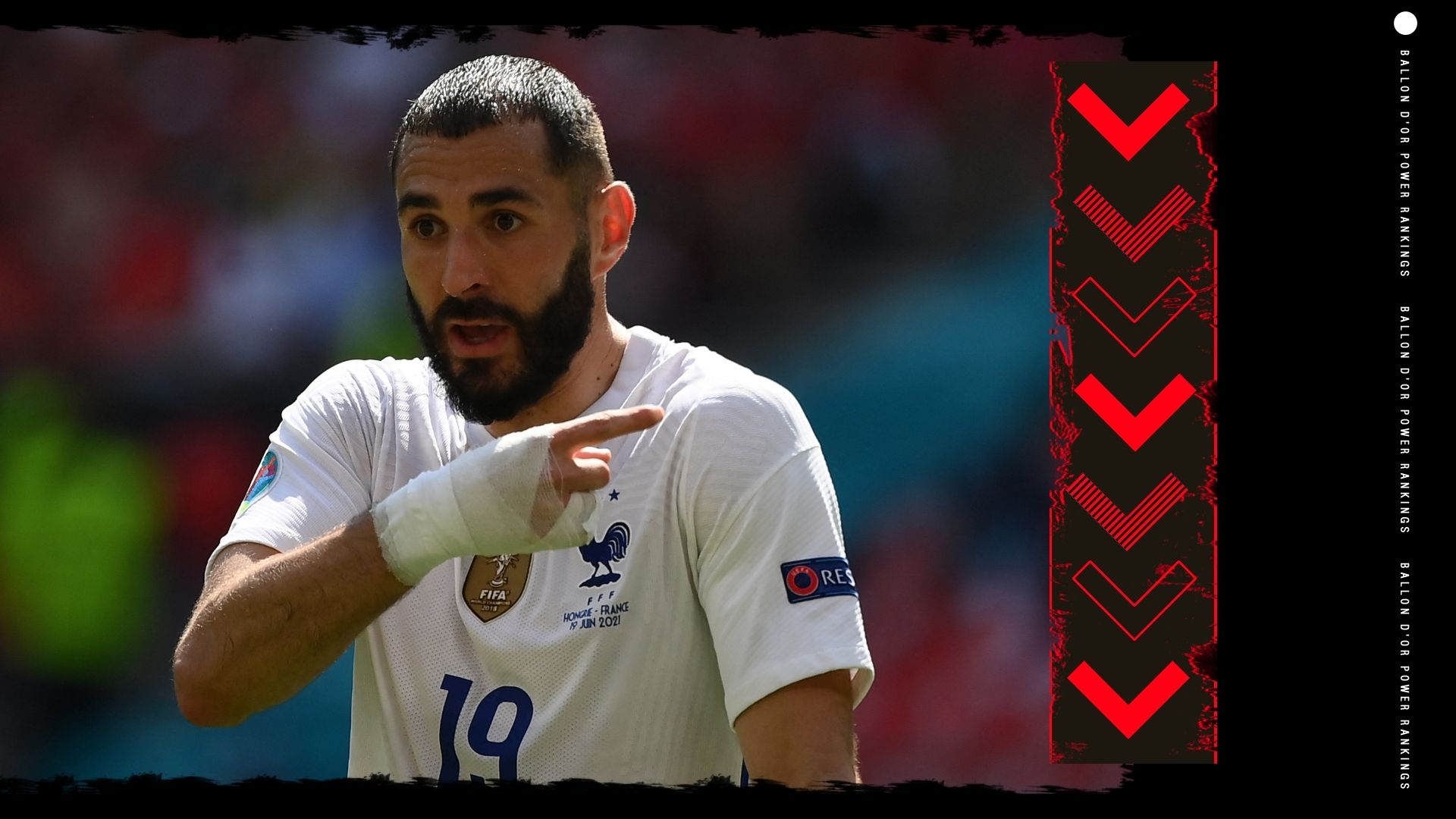 Karim Benzema Ballon d'Or Rankings GFX