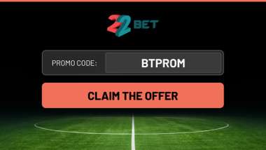 22bet promo code is BTPROM