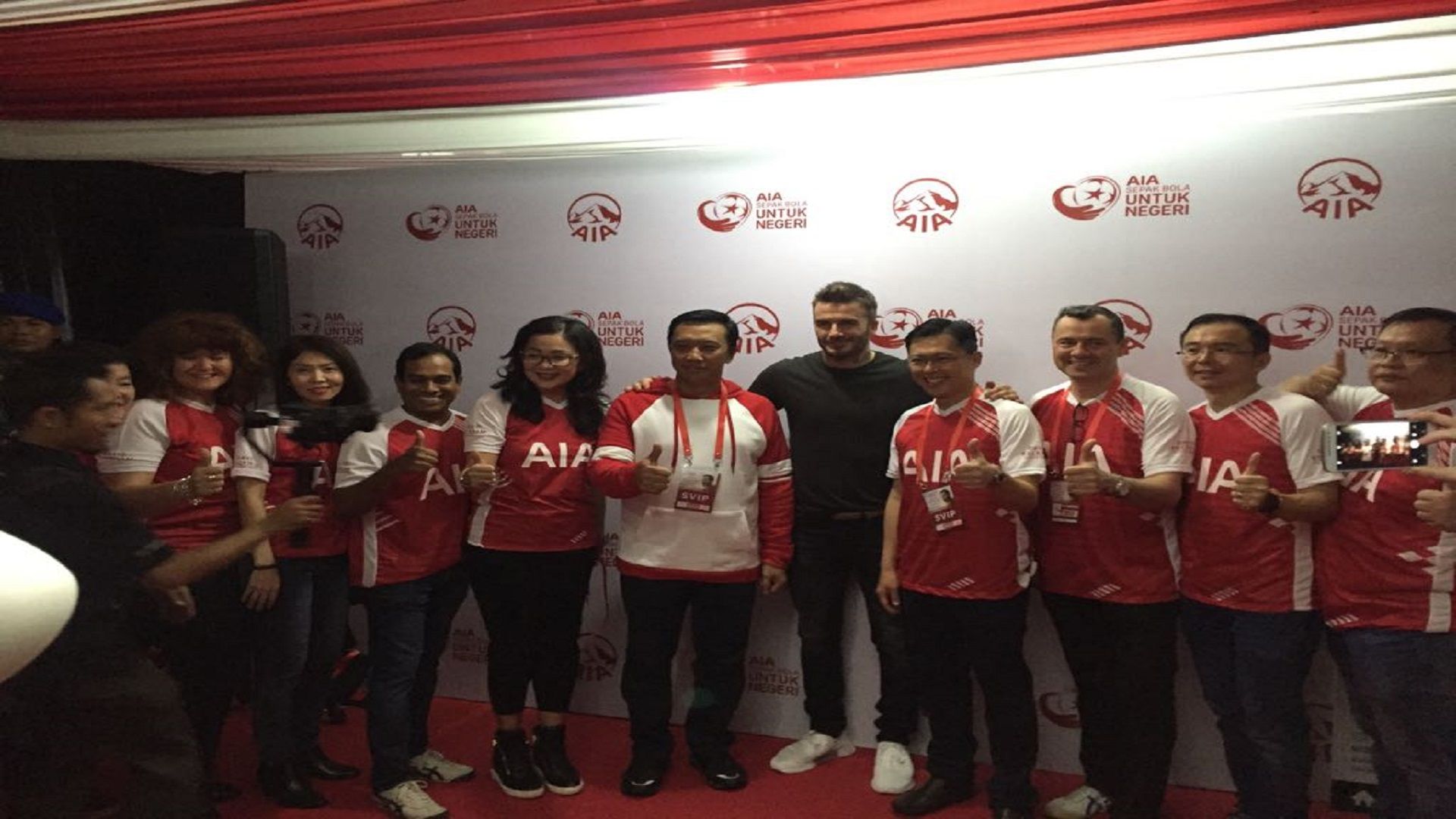 David Beckham dan Menpora Imam Nahrawi