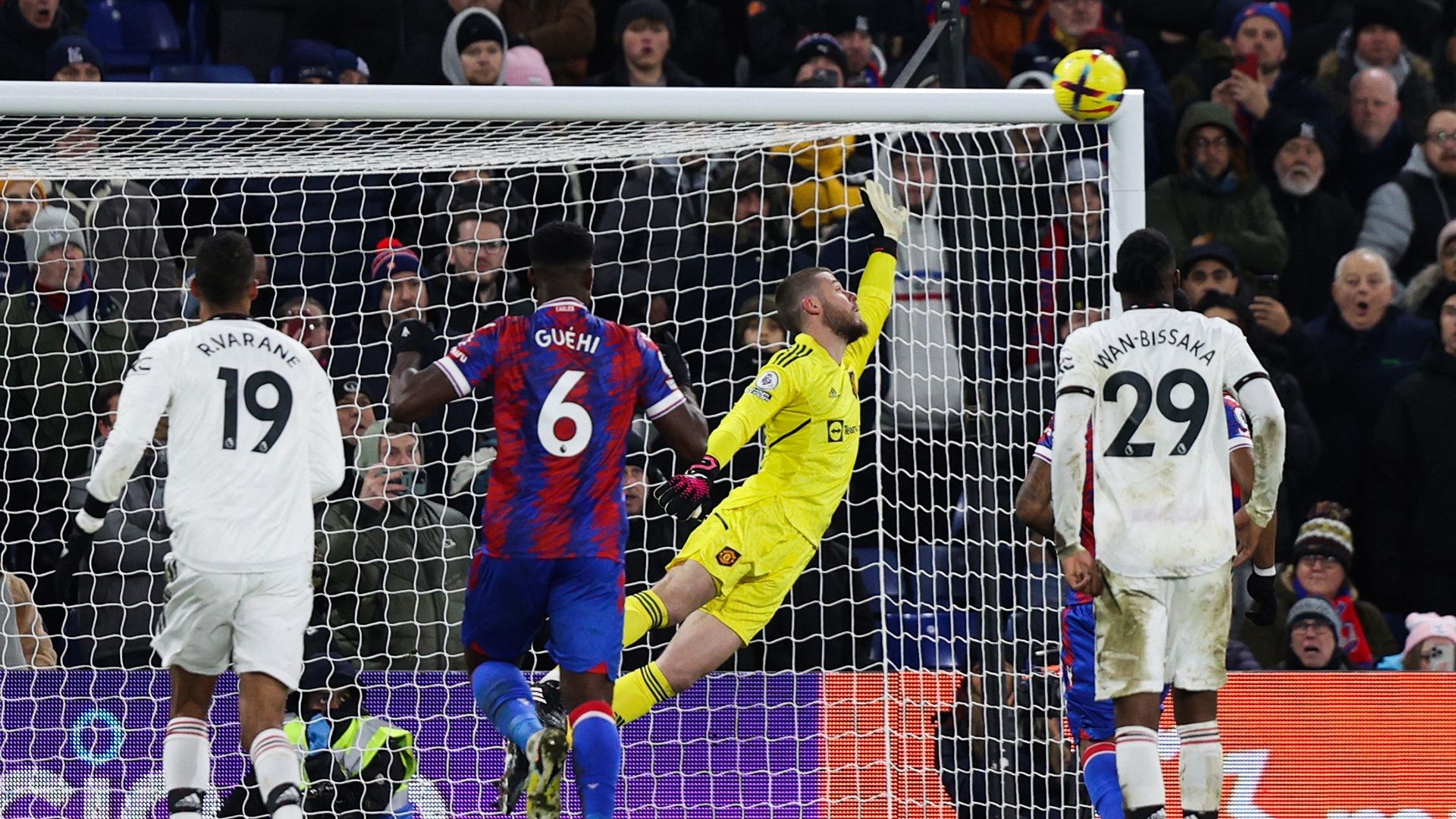 David de Gea goal Manchester United Crystal Palace 2022-23