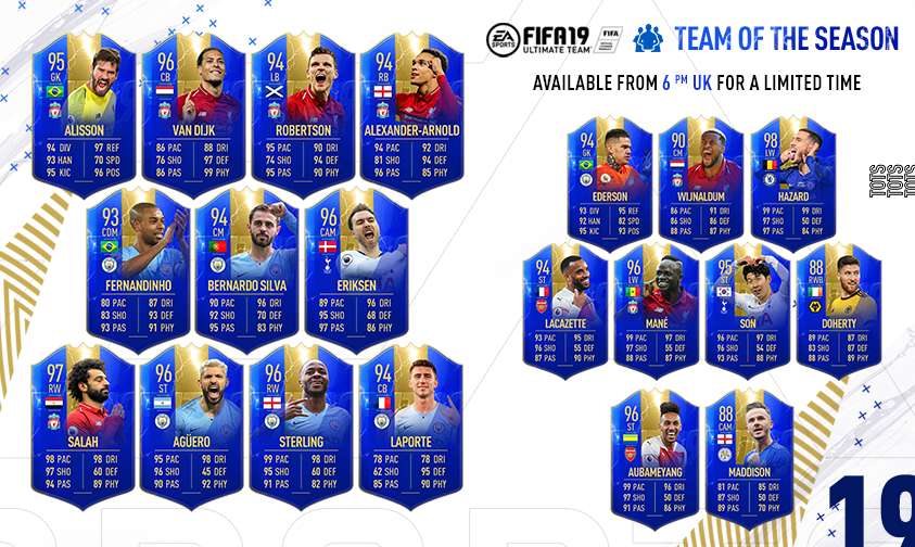 FIFA 19 PL TOTS