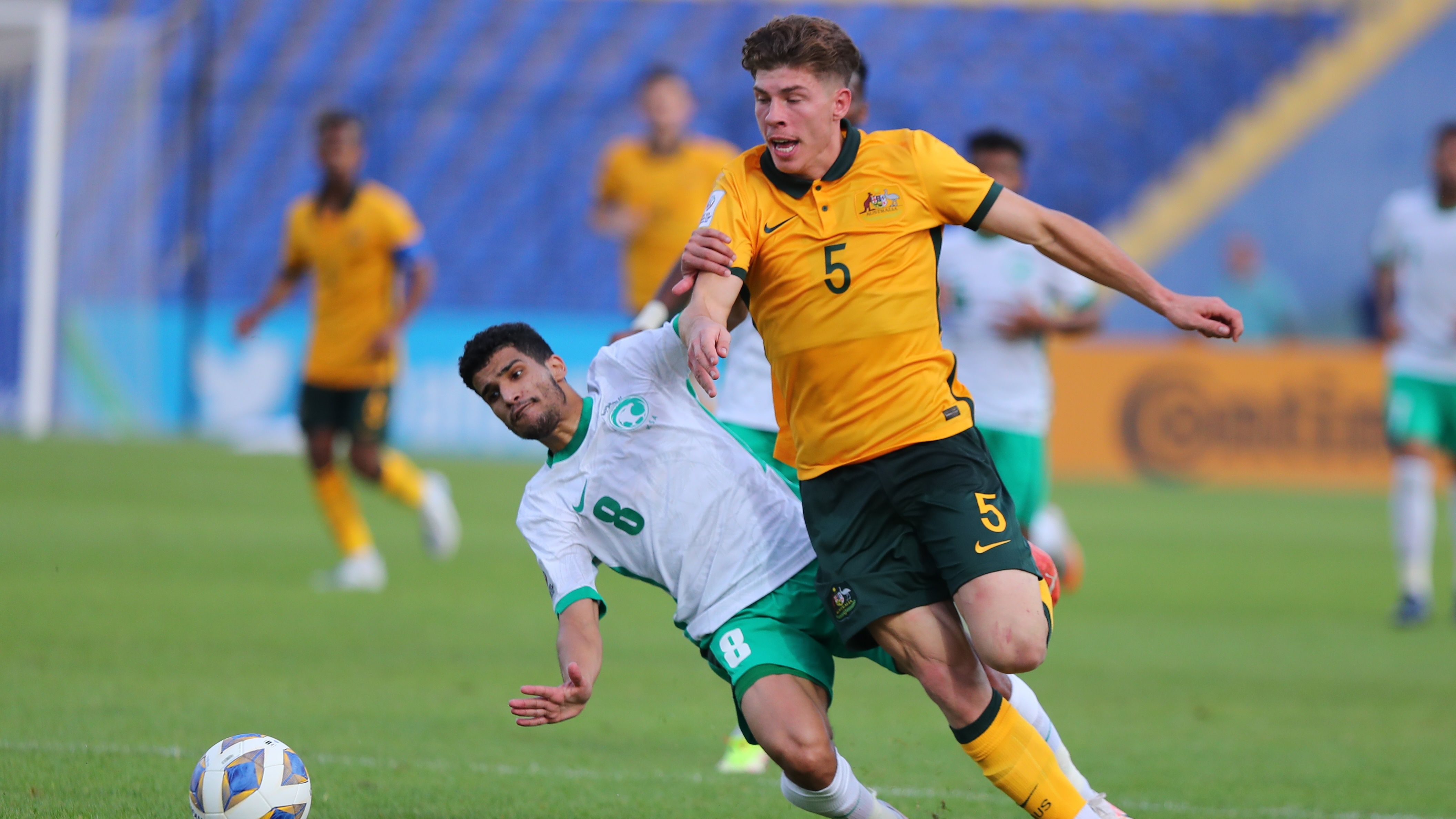 Hamed Al-Ghamdi Jordan Bos U23 Australia U23 Saudi Arabia 2022 AFC U23 Asian Cup 2022