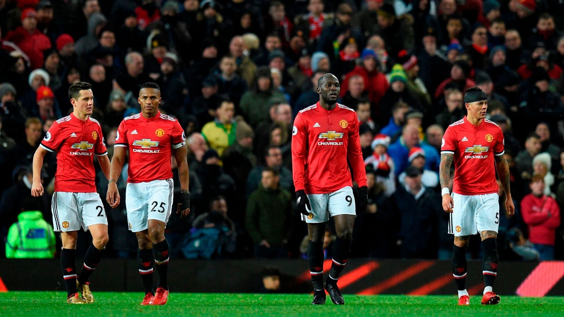 Ander Herrera, Antonio Valencia, Romelu Lukaku & Marcos Rojo - Manchester United