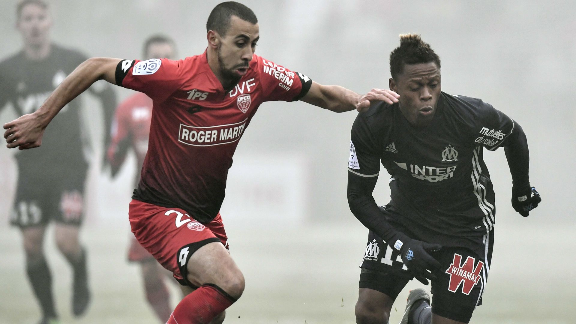 Clinton Njie Fouad Chafik Dijon Marseille Ligue 1 10122016