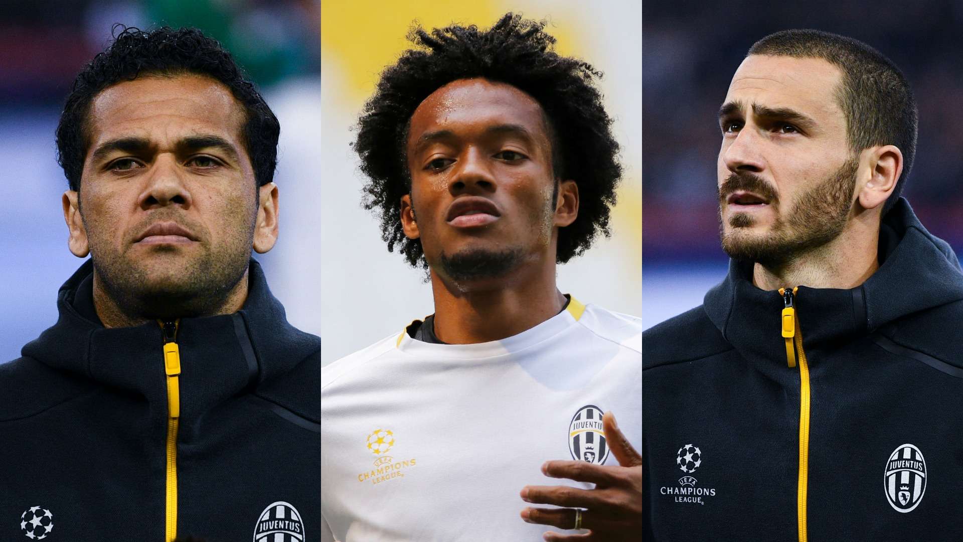 Bonucci Cuadrado Dani Alves Juventus Serie A