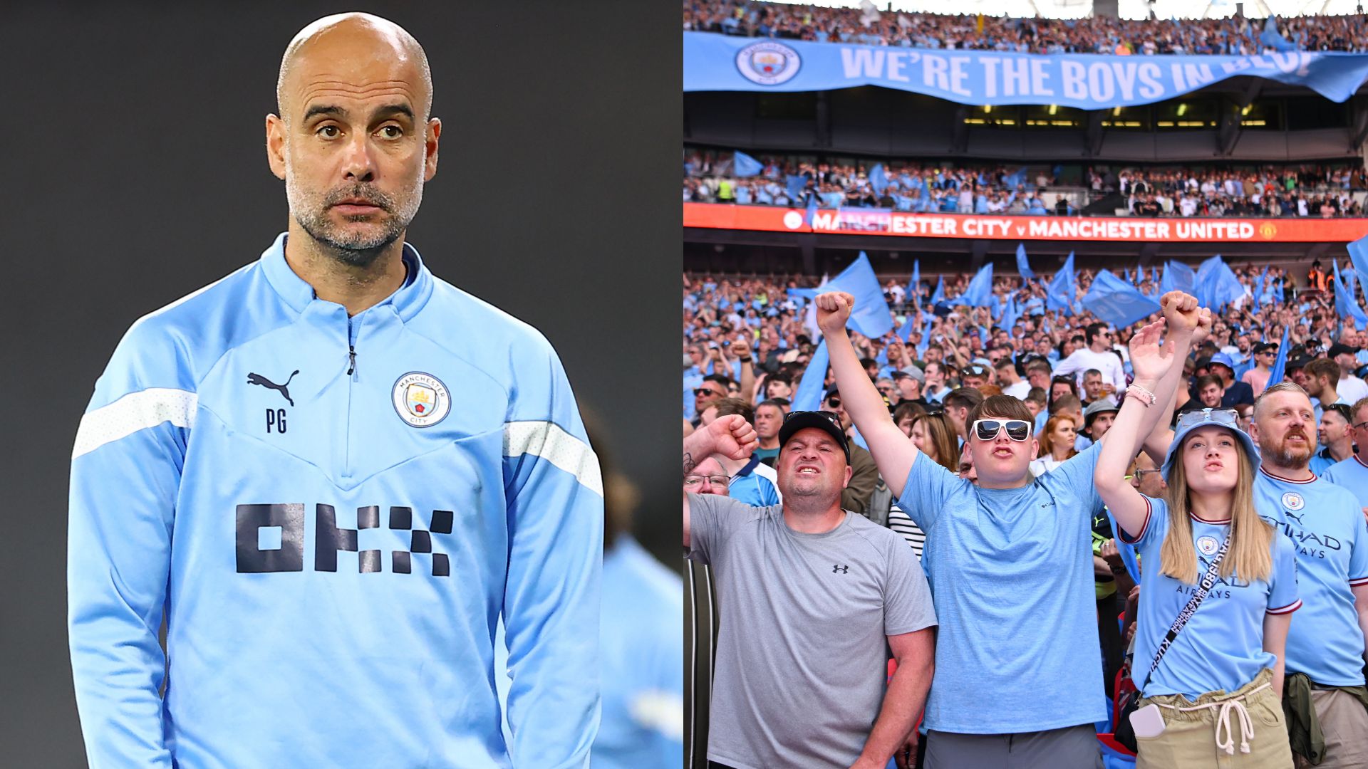 Pep Guardiola Man City fans split