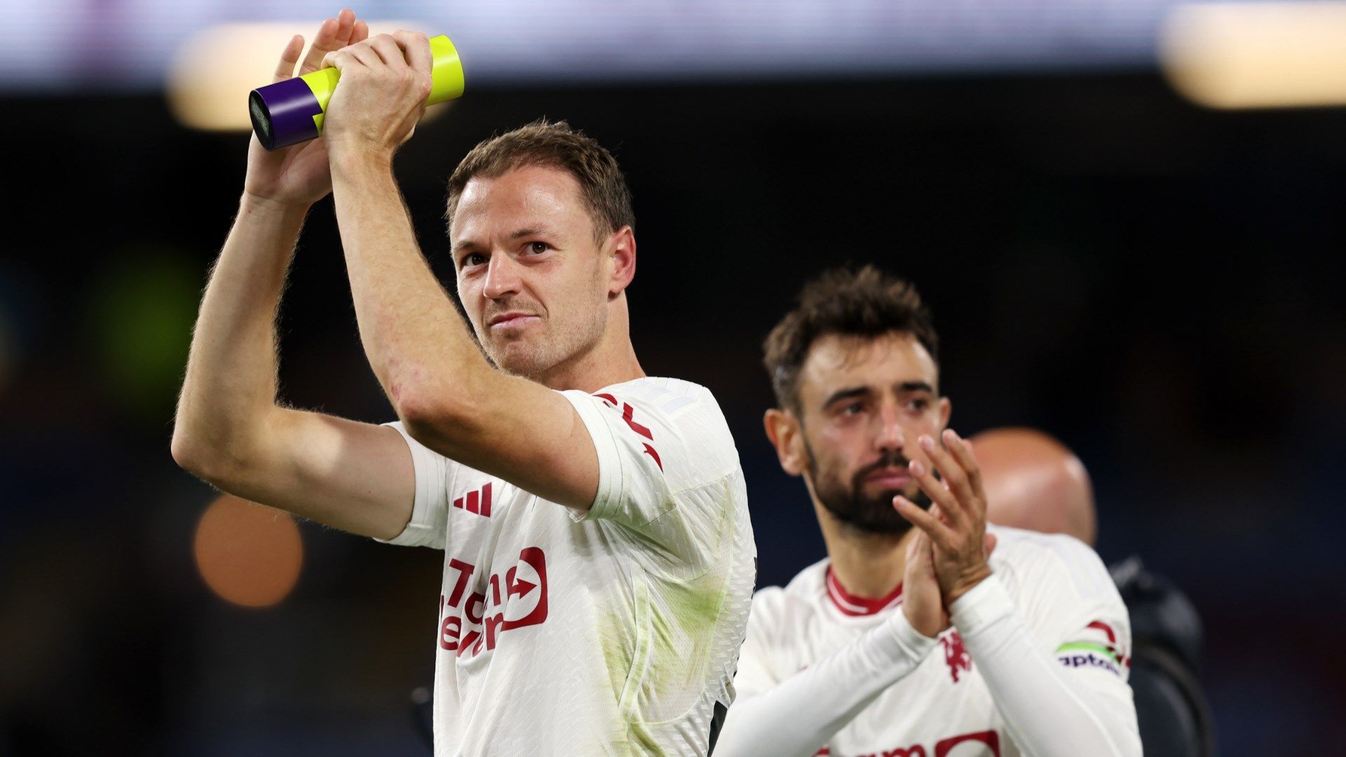 Jonny Evans Bruno Fernandes Manchester United 2023-24