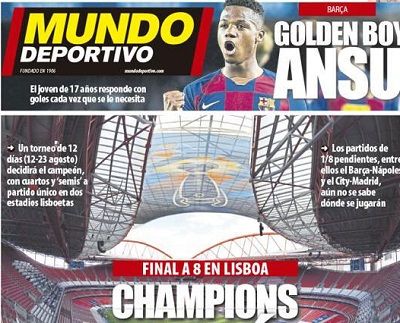 newspapers 18 June embed only Mundp